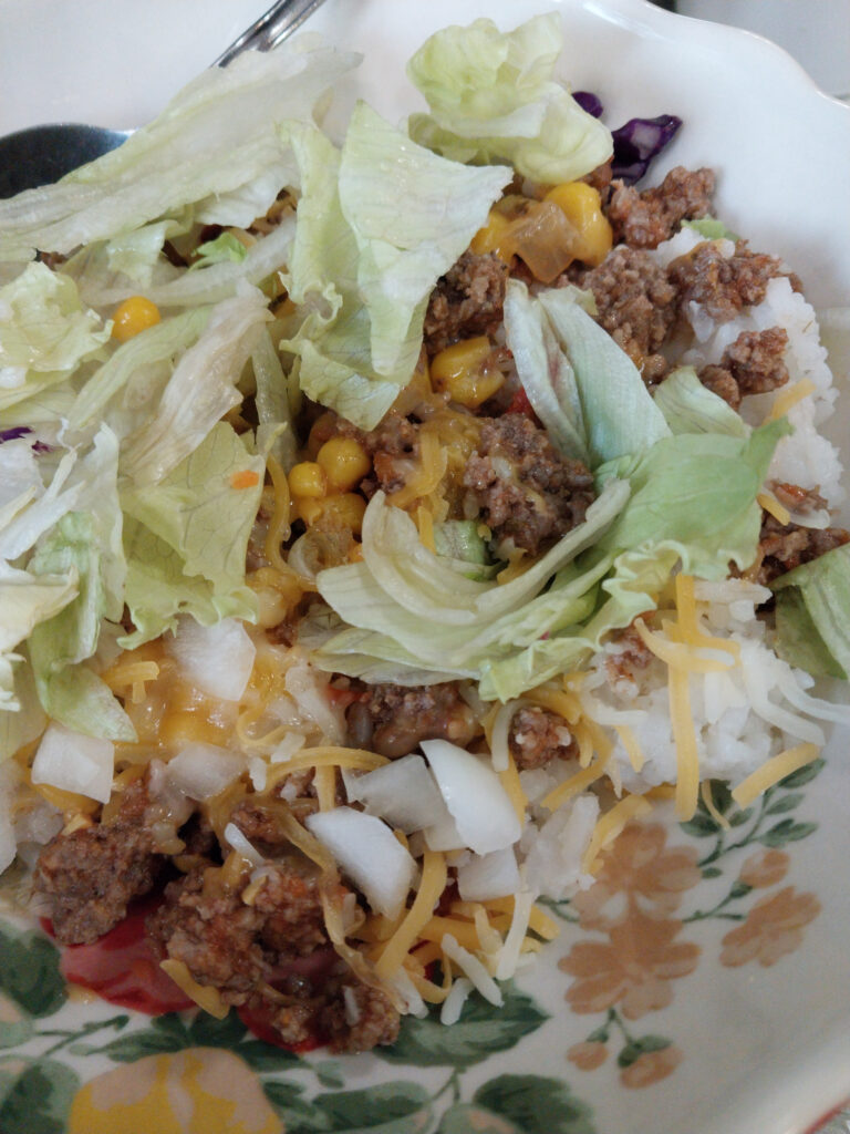 image of Ground Beef Taco Bowl