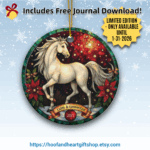 Etsy listing image of the 2025 Limited Edition Calm & Collected ornament